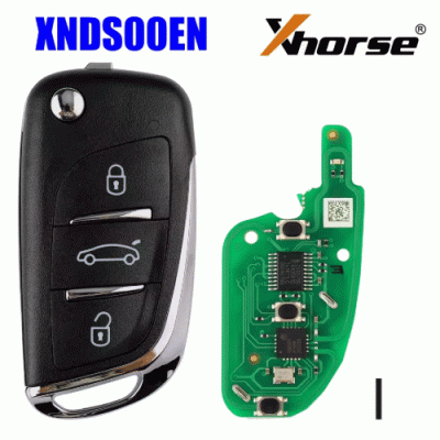 XNDS00EN Wireless Remote Key DS Flip 3 Buttons