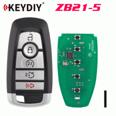 G-152 ZB21-5 Universal Smart Remote Key 4+1 Buttons for Ford
