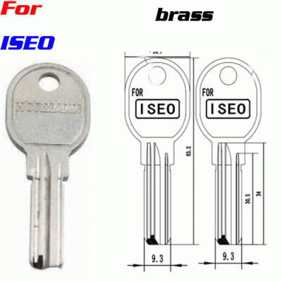 K-198 ISEO heavy duty brass key blanks manufacturer
