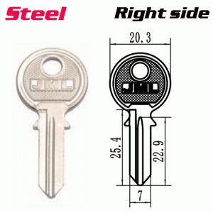Y-021 Steel Desk FOR RO5D LOCK key blanks Right side