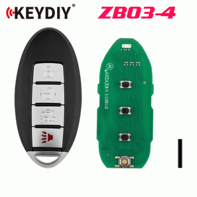 G-168 ZB03-4 Universal Smart Remote Key 3+1 Buttons for Nissan