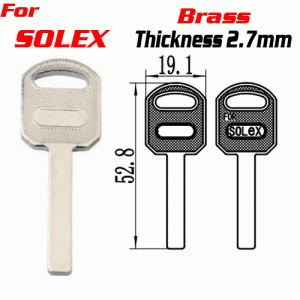 P-599 Brass Thickness 2.7 MM Solex House key Blanks suppliers