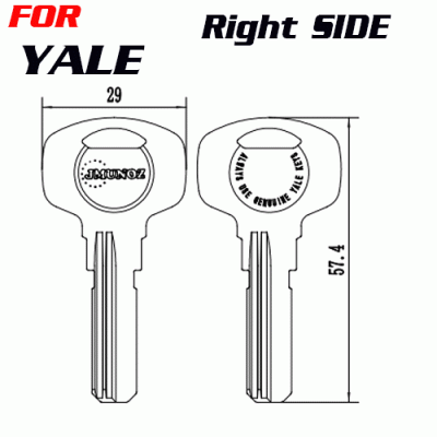 K-257 For yale global key blanks partner