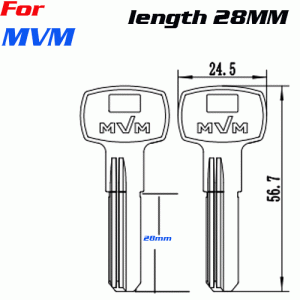 K-216 For MVM brass key blanks wholesale