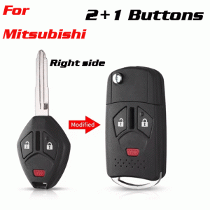 CKS-243 Modified Remote Car Key Shell For Mitsubish 3 Buttons