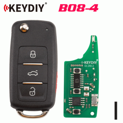 G-027 B08-4 Universal Flip Remote 3+1 Buttons for Volkswagen