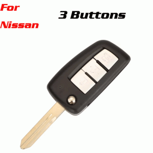 Cks-210 Flip Car Key Shell For Nissan 3 Buttons nsn14 key blade