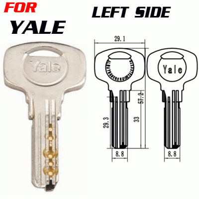 K-256 FOR YALE YALE-2 trusted locksmith key blanks supplier