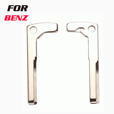 Ben-02 Key Blanks Insert for Mercedes Benz Smart Chrome