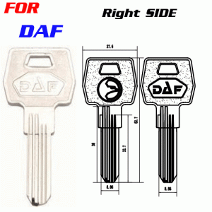 K-230 DAF custom key blanks manufacturer