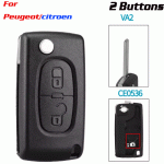 CKS-426 2 Buttons Remote Car Key Shell For Peugeot VA2