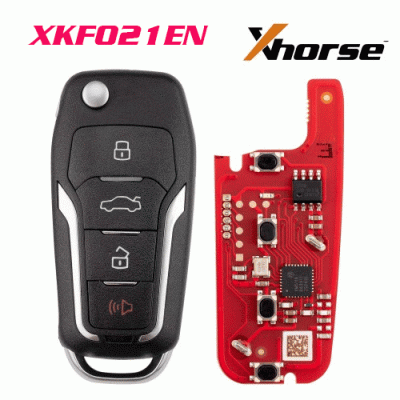 XKFO21EN 2ndGeneration Wire Remote Key Ford Flip 4 buttons