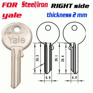 M-070 Steel F13 Right side key blanks supplier