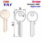 F-231 Brass Thickness 1.8mm YA1 door key blanks Right side