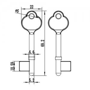 K-552 Zinc alloy Door key Blanks Suppliers