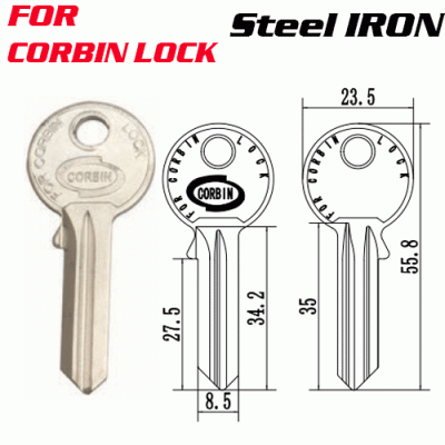 M-053 Steel Iron CB9 key blanks stable quality supplier