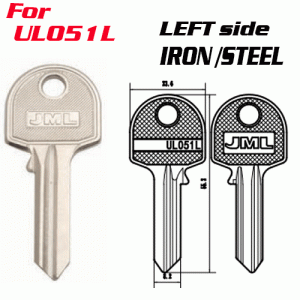 M-086 Steel Iron ul051lL LEFT side key blanks supplier
