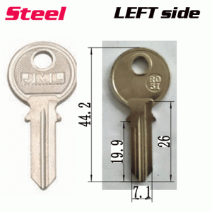 Y-021B Steel Desk FOR RO5D LOCK key blanks LEFT side