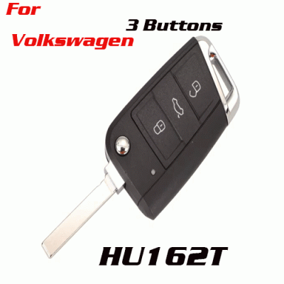 CKS-324 Folding Key Shell For Volkswagen 3 Buttons HU162T