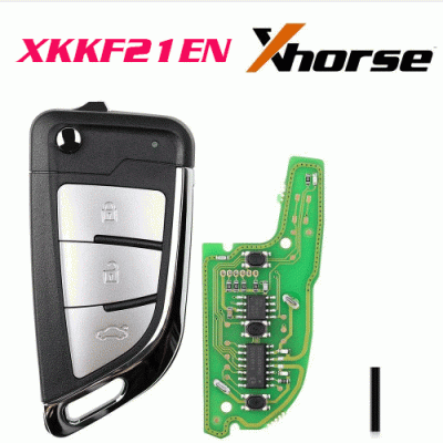 XKKF21EN Wire Remote Key Knife 2 Flip 3 Buttons