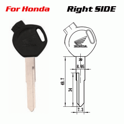 Z-021B For Honda Motorcycle Key Blanks Supplier Right side