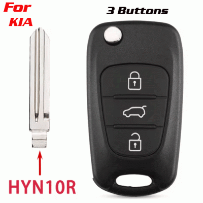 CKS-351 Flip Remote Car Key Auto Shell Case For Kia HYN10R