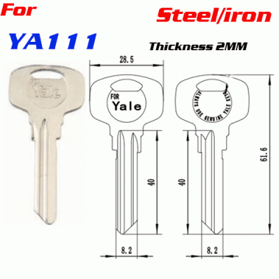 M-091 Iron Thickness 2.0mm YA111 House key Blanks