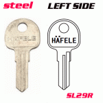 Y-017a Steel iron Desk FOR SL29R LOCK key blanks left side