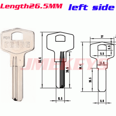 K-166 House key Blanks KAE-10I CANAS Big head LEFT side