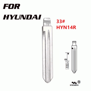 XH-B33 HYN14R Flip Blank key Blade 33# HYN14RFH for Hyundai