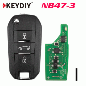 G-086 NB47-3 Universal Flip Remote Key 3 Buttons for Peugeot