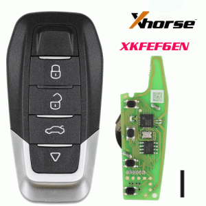 XKFEF6EN Wire Remote Key Ferrari 4 Buttons Bright