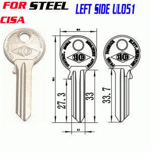 M-057 iron CISA UL051 left side key blanks quality supplier