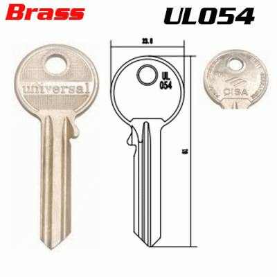 M-012B Brass Universal UL054 House key Blanks Suppliers