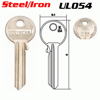 M-012A Steel Iron Universal UL054 House key Blanks Suppliers