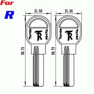 K-206 FOR R Computer key blanks Yiwu key blank wholesale supplie