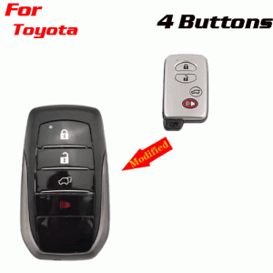 CKS-537 Modified Smart Remote Key Shell 4 Buttons For Toyota