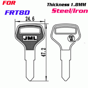 F-059 Steel Thickness 1.8mm FRT-8D door key Blanks