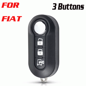 CKS-141 Flip Remote Car Key Shell FOR Fiat 500 3 Buttons