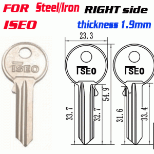 M-068 Steel iron ISEO Right side key blanks supplier