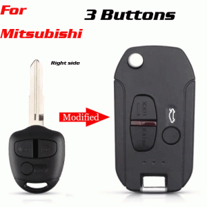 CKS-238 Modified Remote Car Key Shell For Mitsubish 3 Buttons