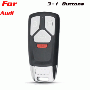 CKS-287 3+1 Button smart remote Car Key Case Shell For Audi