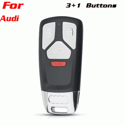 CKS-287 3+1 Button smart remote Car Key Case Shell For Audi
