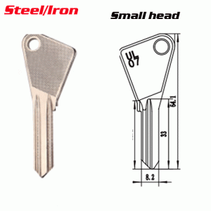 M-024 Small head Iron steel UL07 House key Blanks Suppliers