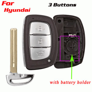 CKS-399 3 Buttons Smart Remote Key Case Fob for HYUNDAI