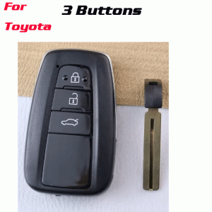 CKS-507 3 Buttons Smart Car Key Fob Case Shell for Toyota