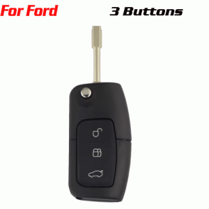 CKS-127 3 Button Fob Case Flip Folding Key Shell For Ford
