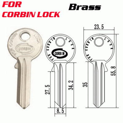 M-054 Brass CB9 key blanks stable quality supplier