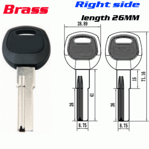 K-276 Length 26mm locksmith key blanks wholesale