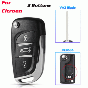 CKS-435 Modified Version Car Key For Citroen 3 Buttons va2